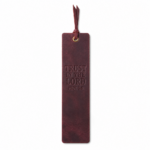 Trust in the Lord Leather Bible Bookmark - Burgundy