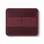 Iconic Cross Slim Leather Card Holder - Burgundy
