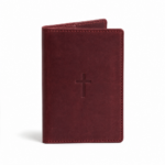 Iconic Cross Leather Passport Cover - Burgundy