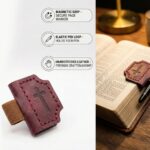 Magnetic bookmark with pen holder elastic loop