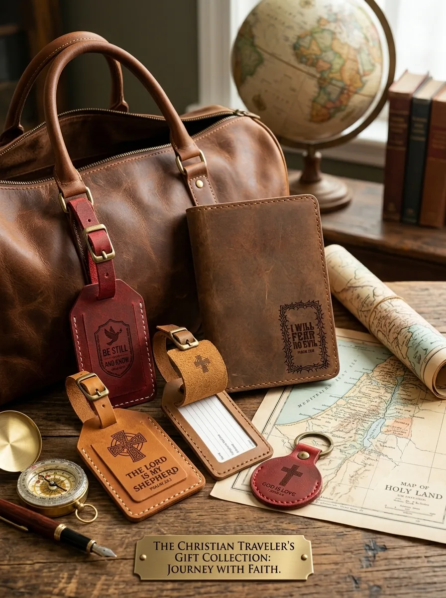 Christian Gifts Made to Be Carried, Not Stored Away 10 Full-grain leather travel gifts packed for a meaningful journey