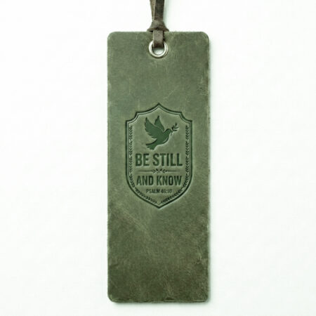 Full grain leather bible bookmark eden green in genuine full-grain cowhide with a clean unprinted finish
