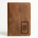 Full grain leather passport cover jordan brown in genuine full-grain cowhide with a clean unprinted finish
