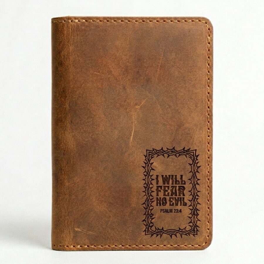 Full grain leather passport cover jordan brown in genuine full-grain cowhide with a clean unprinted finish