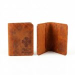 Minimalist full grain leather wallet jordan brown in genuine full-grain cowhide with a clean unprinted finish