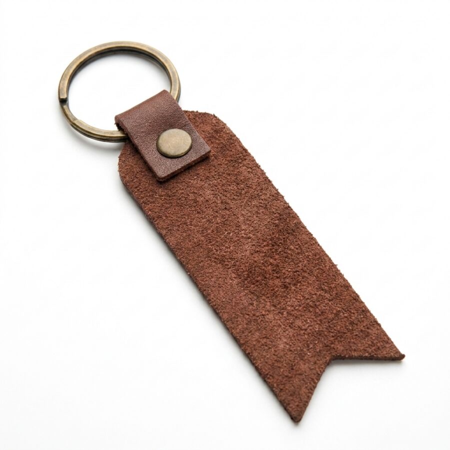 Be Still and Know that I am God Leather Keychain – Jordan Brown — detail 1