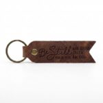 Be Still and Know that I am God Leather Keychain – Jordan Brown