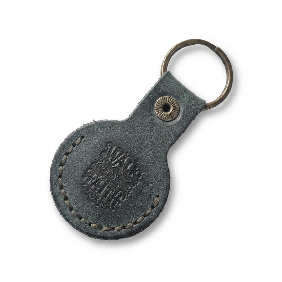 Walk by Faith Leather AirTag Holder Keychain – Eden Green