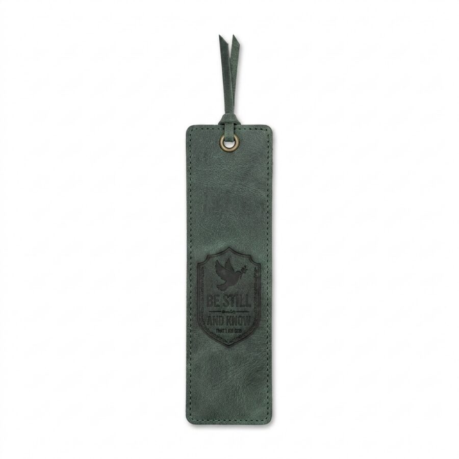 Full Grain Leather Bible Bookmark – Eden Green