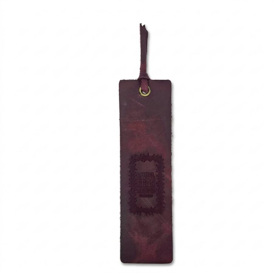 Full Grain Leather Bible Bookmark – Pentecost Red