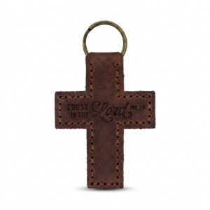 Trust in the Lord Leather Cross Keychain – Jordan Brown