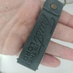 Trust in the Lord Leather Hook Keychain – Eden Green — detail 1