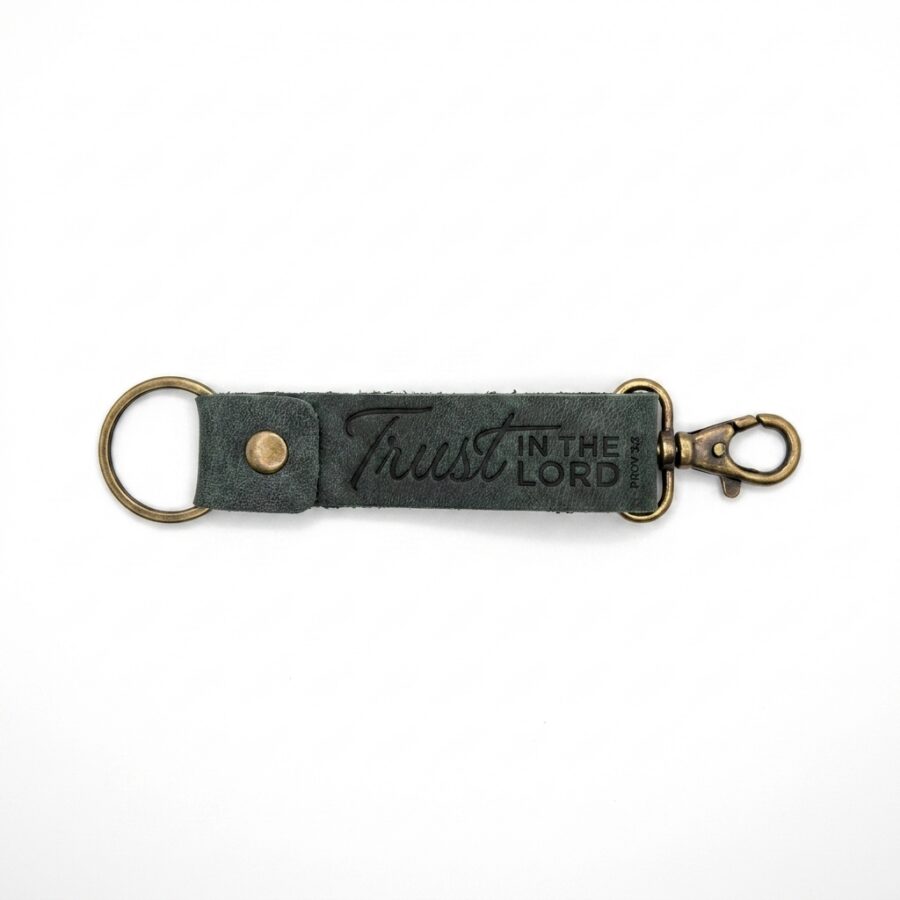 Trust in the Lord Leather Hook Keychain – Eden Green