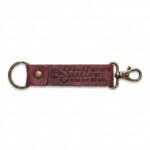 Full Grain Leather Hook Keychain – Pentecost Red