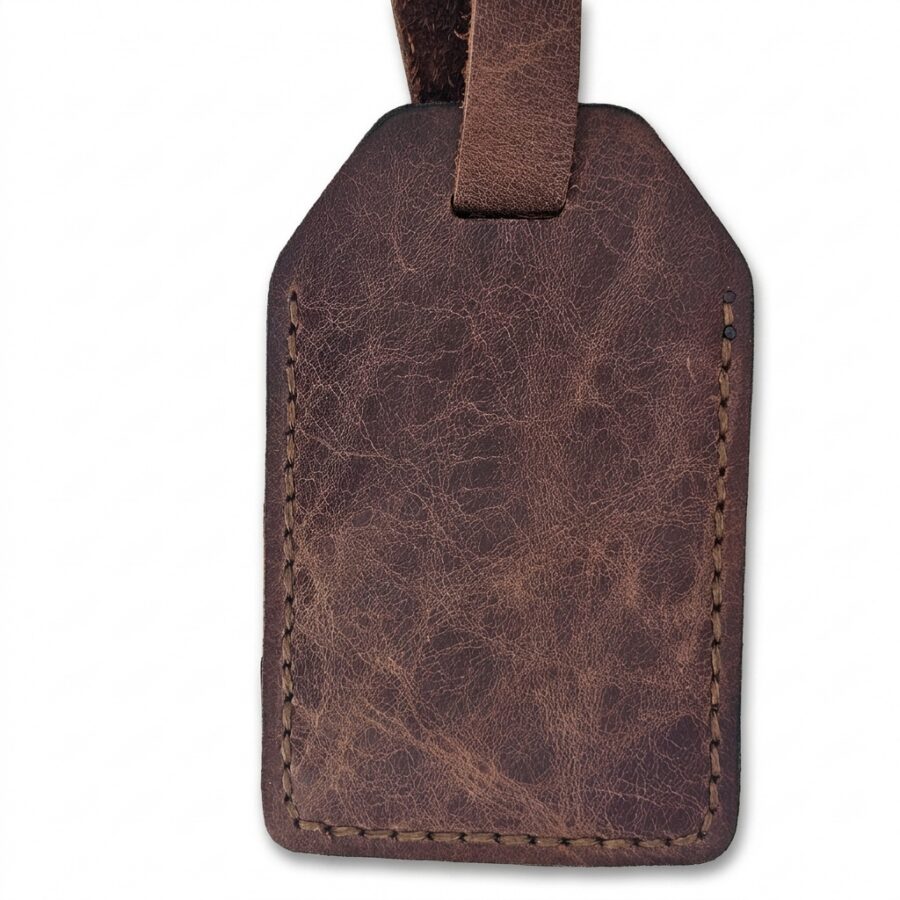 The Lord is My Shepherd Leather Luggage Tag – Jordan Brown — detail 1