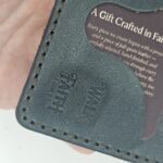 Walk by Faith Leather Mini Card Holder – Eden Green — detail 2