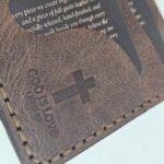 God is Love Leather Mini Card Holder – Jordan Brown — detail 2