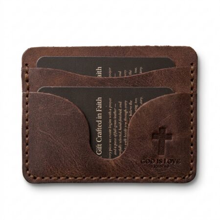 God is Love Leather Mini Card Holder – Jordan Brown