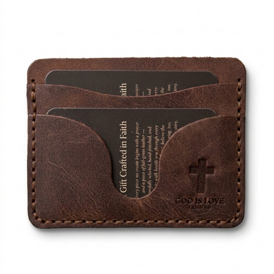 God is Love Leather Mini Card Holder – Jordan Brown