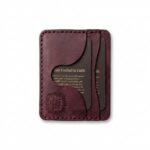 I will Fear No Evil Leather Mini Card Holder – Pentecost Red