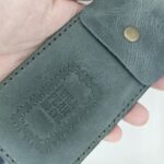 Full Grain Leather Pen Sleeve – Eden Green — detail 1