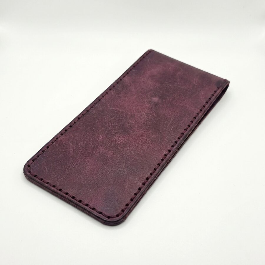 Full Grain Leather Pen Sleeve – Pentecost Red — detail 1