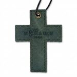 Full Grain Leather Wall Cross – Eden Green