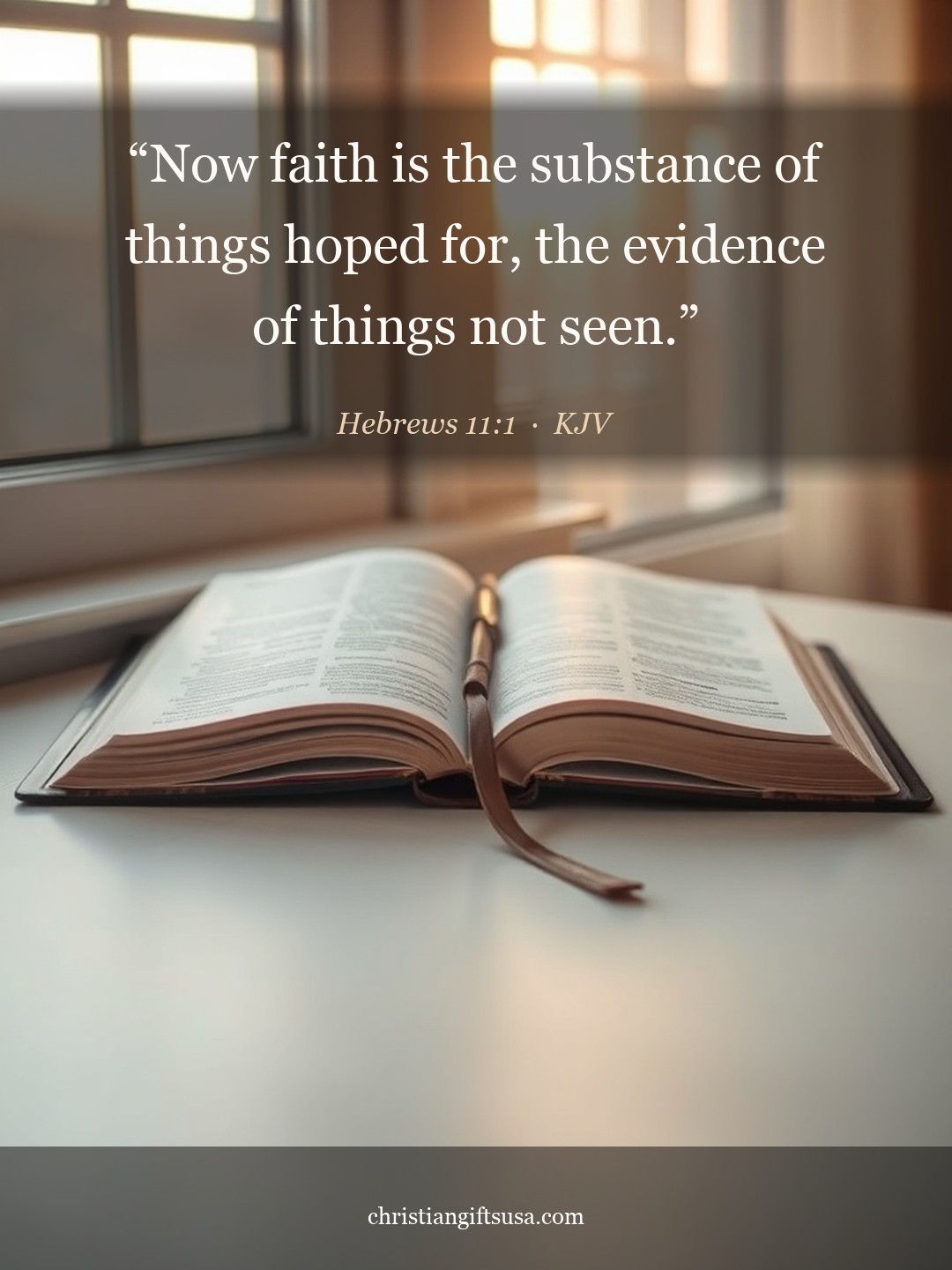 Hebrews 11:1 illustrated Bible verse