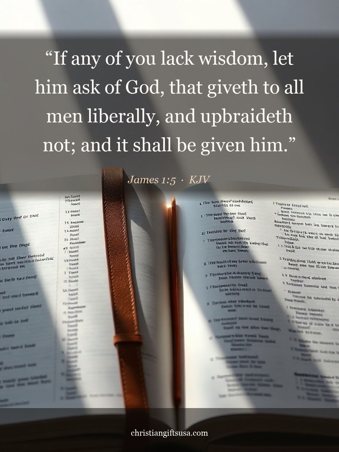 James 1:5 illustrated Bible verse