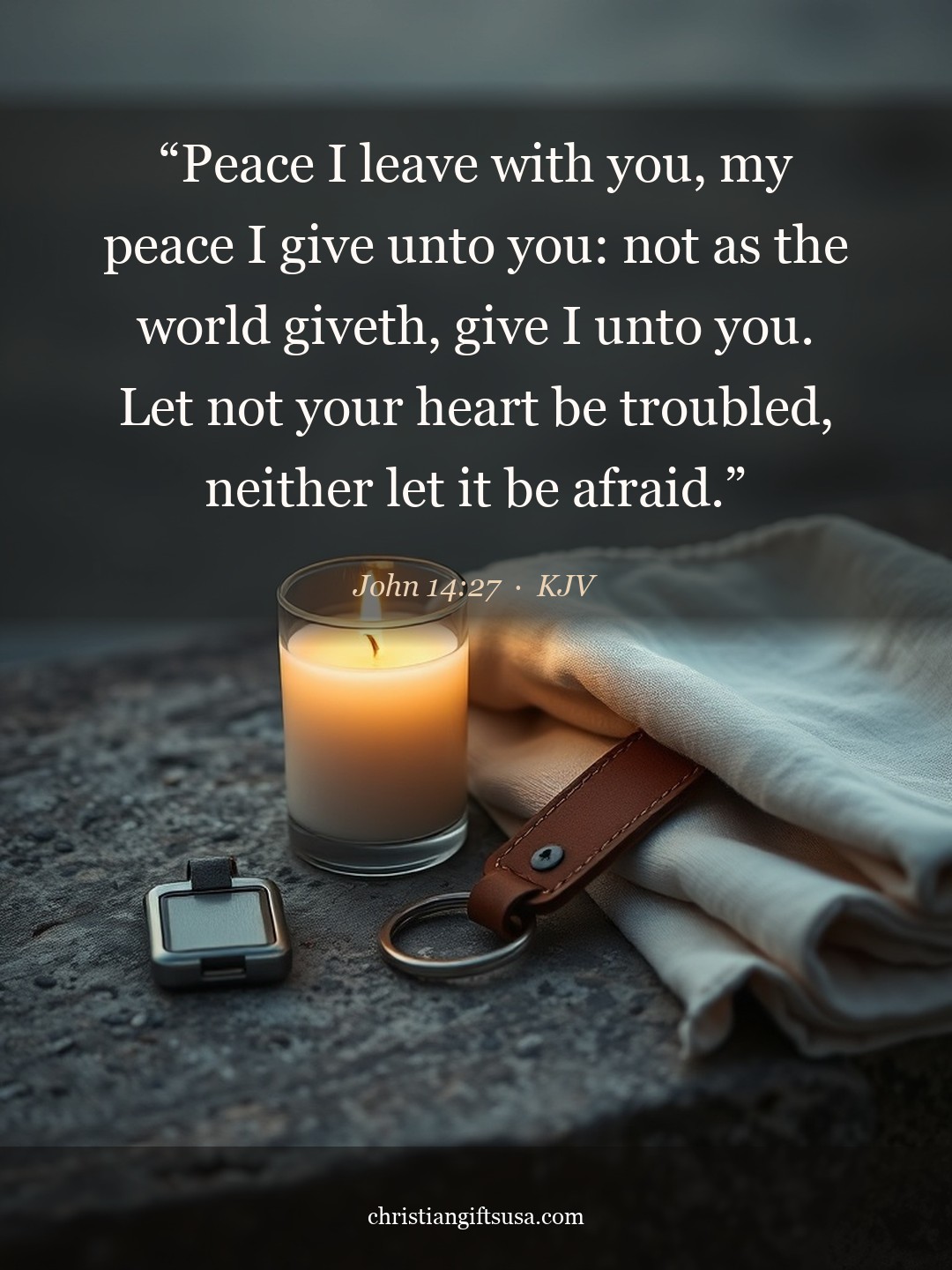 John 14:27 illustrated Bible verse