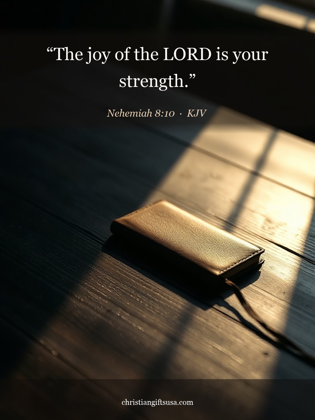 Nehemiah 8:10 illustrated Bible verse