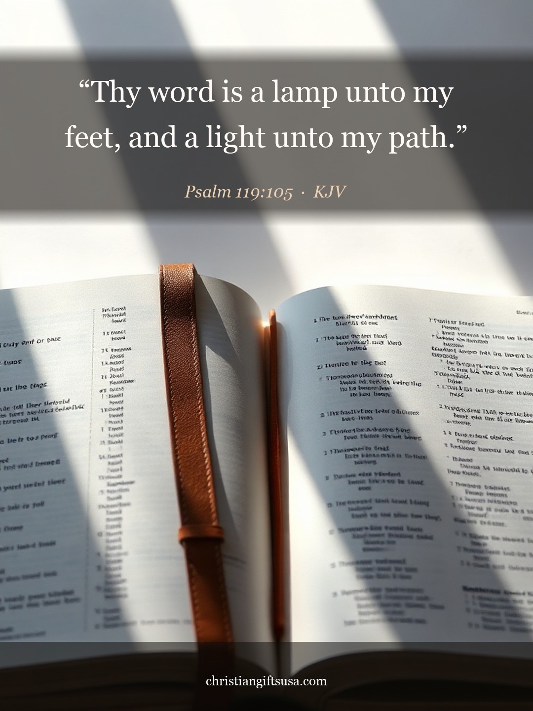Psalm 119:105 illustrated Bible verse