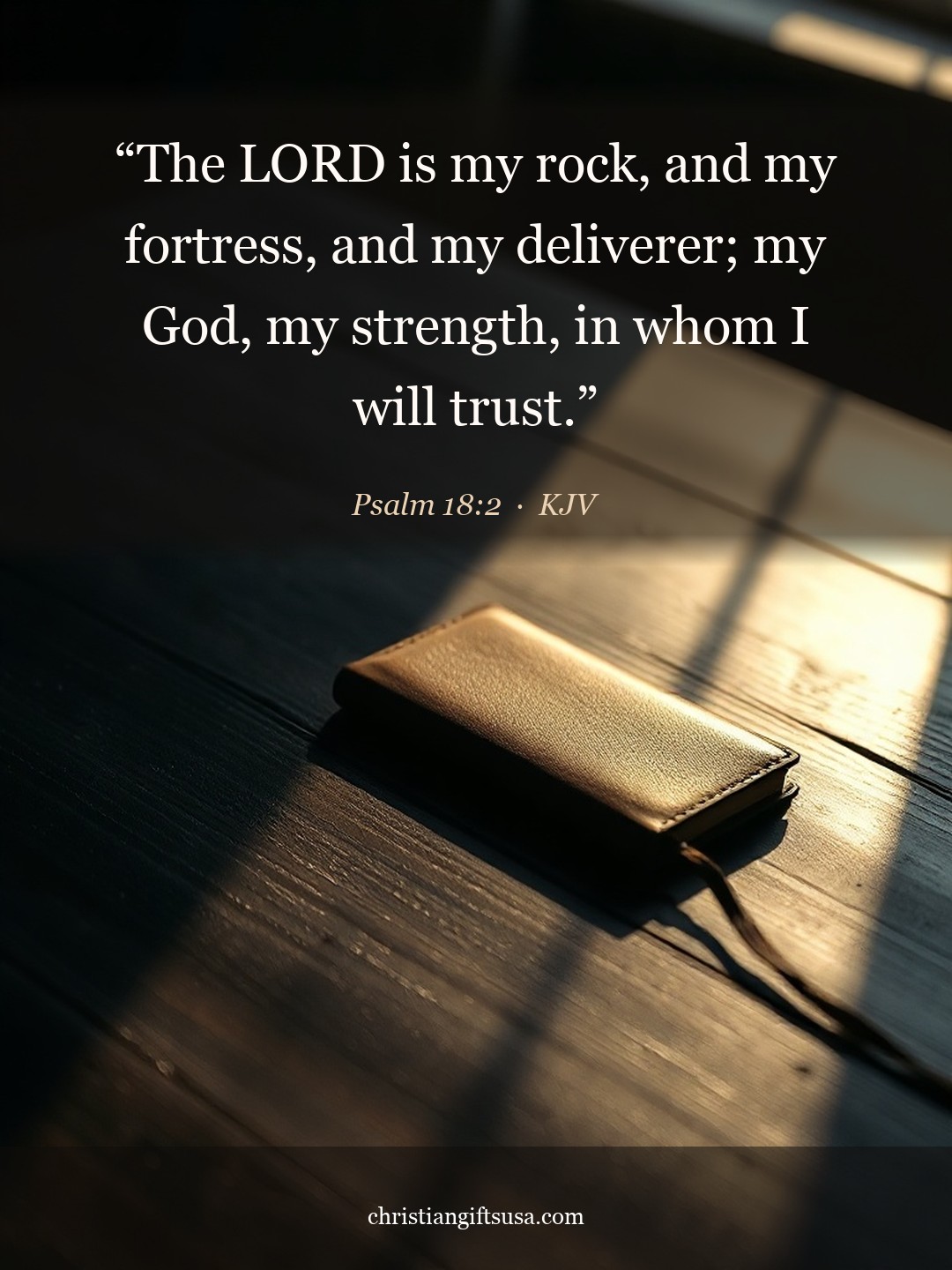 Psalm 18:2 illustrated Bible verse
