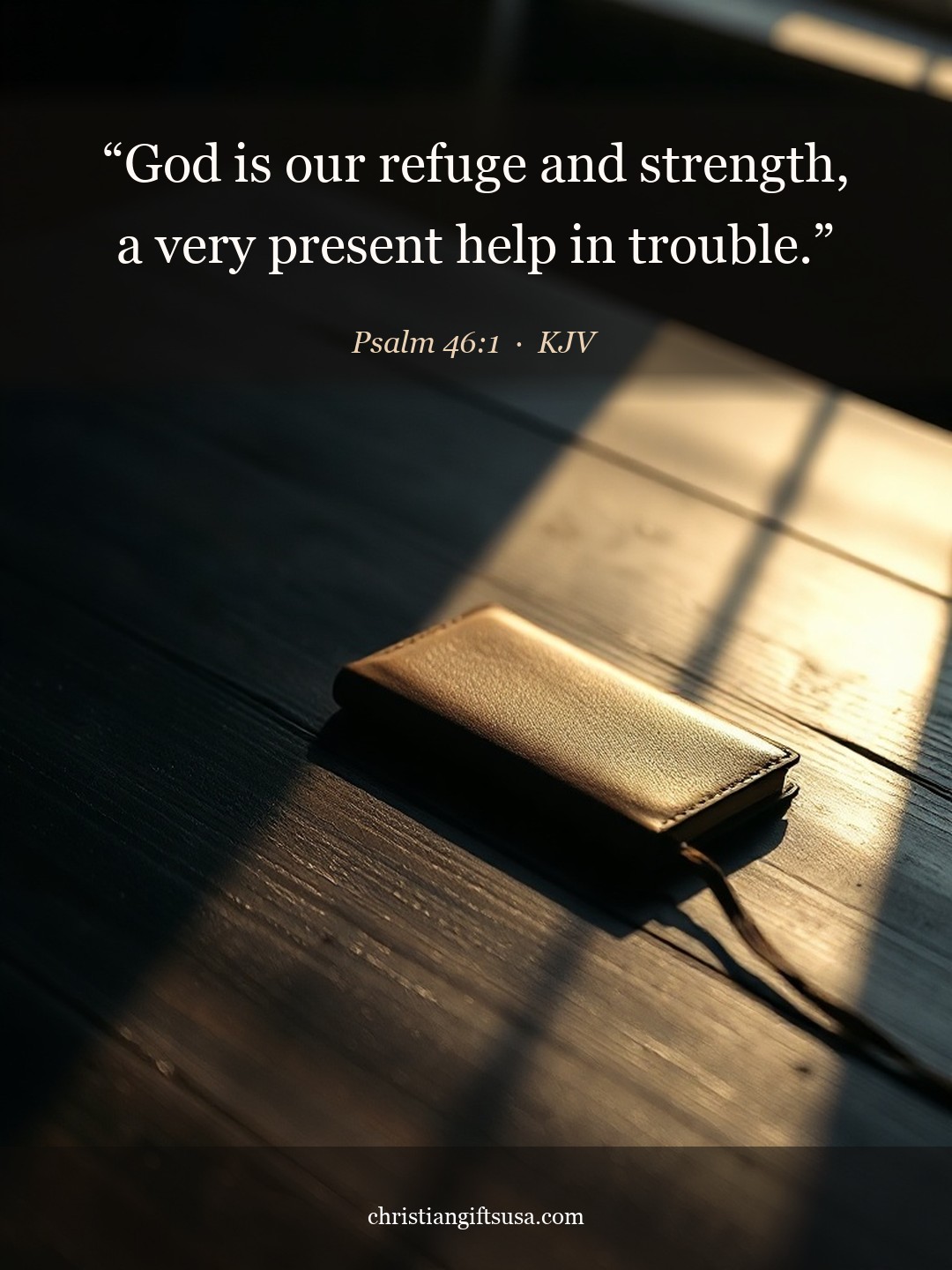 Psalm 46:1 illustrated Bible verse