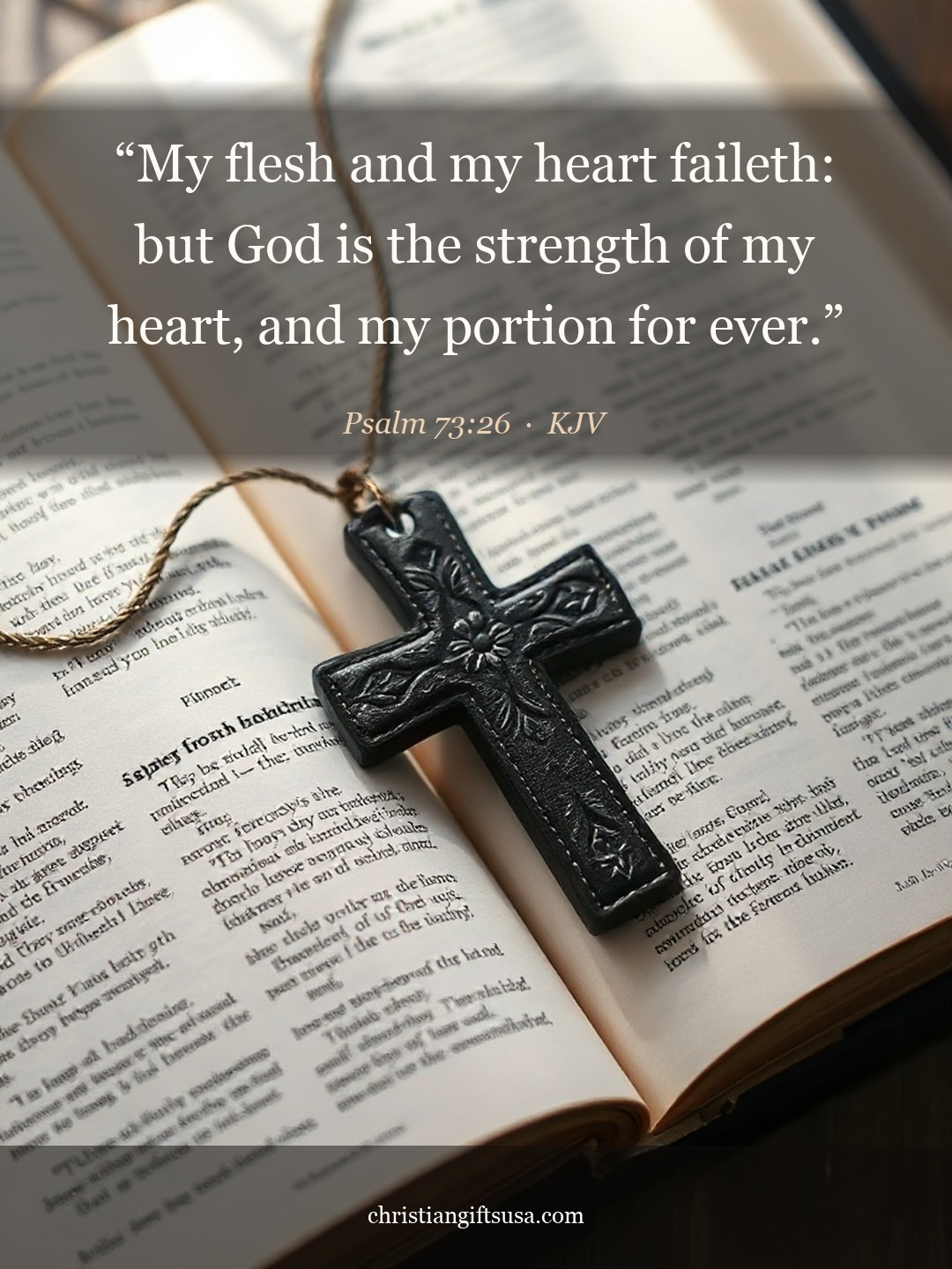 Psalm 73:26 illustrated Bible verse