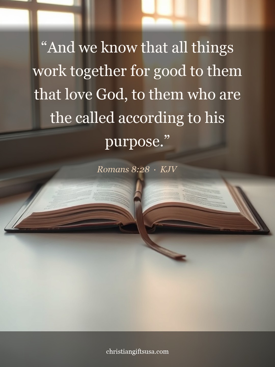 Romans 8:28 illustrated Bible verse