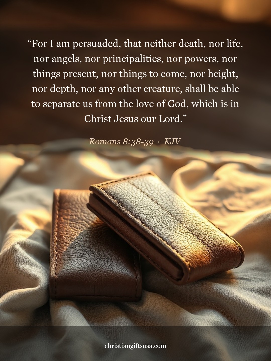 Romans 8:38-39 illustrated Bible verse