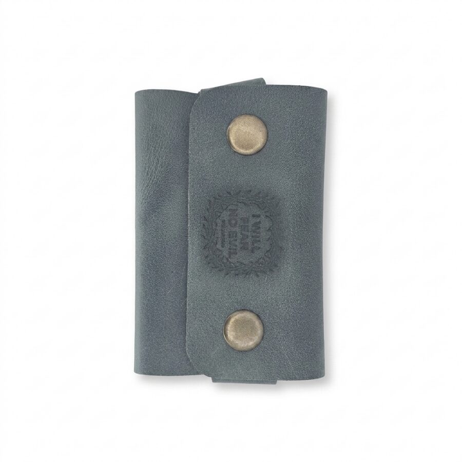 I will Fear No Evil Snap Full Grain Leather Card Holder – Eden Green