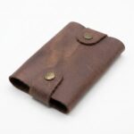God is Love Snap Full Grain Leather Card Holder – Jordan Brown — detail 1