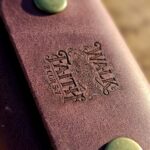 Snap Full Grain Leather Card Holder – Pentecost Red — detail 2