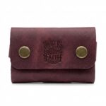 Snap Full Grain Leather Card Holder – Pentecost Red