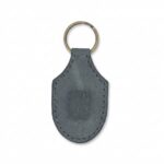 Stitched Full Grain Leather Keychain – Eden Green