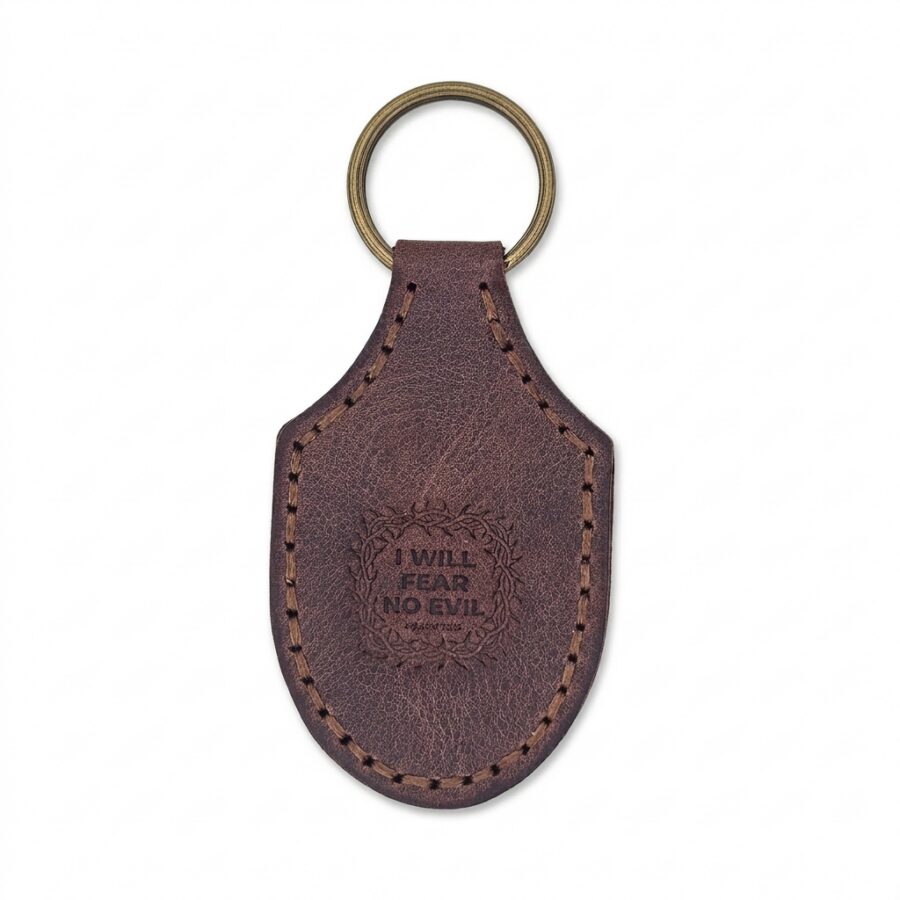 Stitched Full Grain Leather Keychain – Jordan Brown