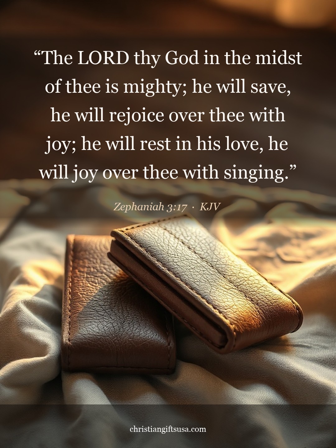 Zephaniah 3:17 illustrated Bible verse