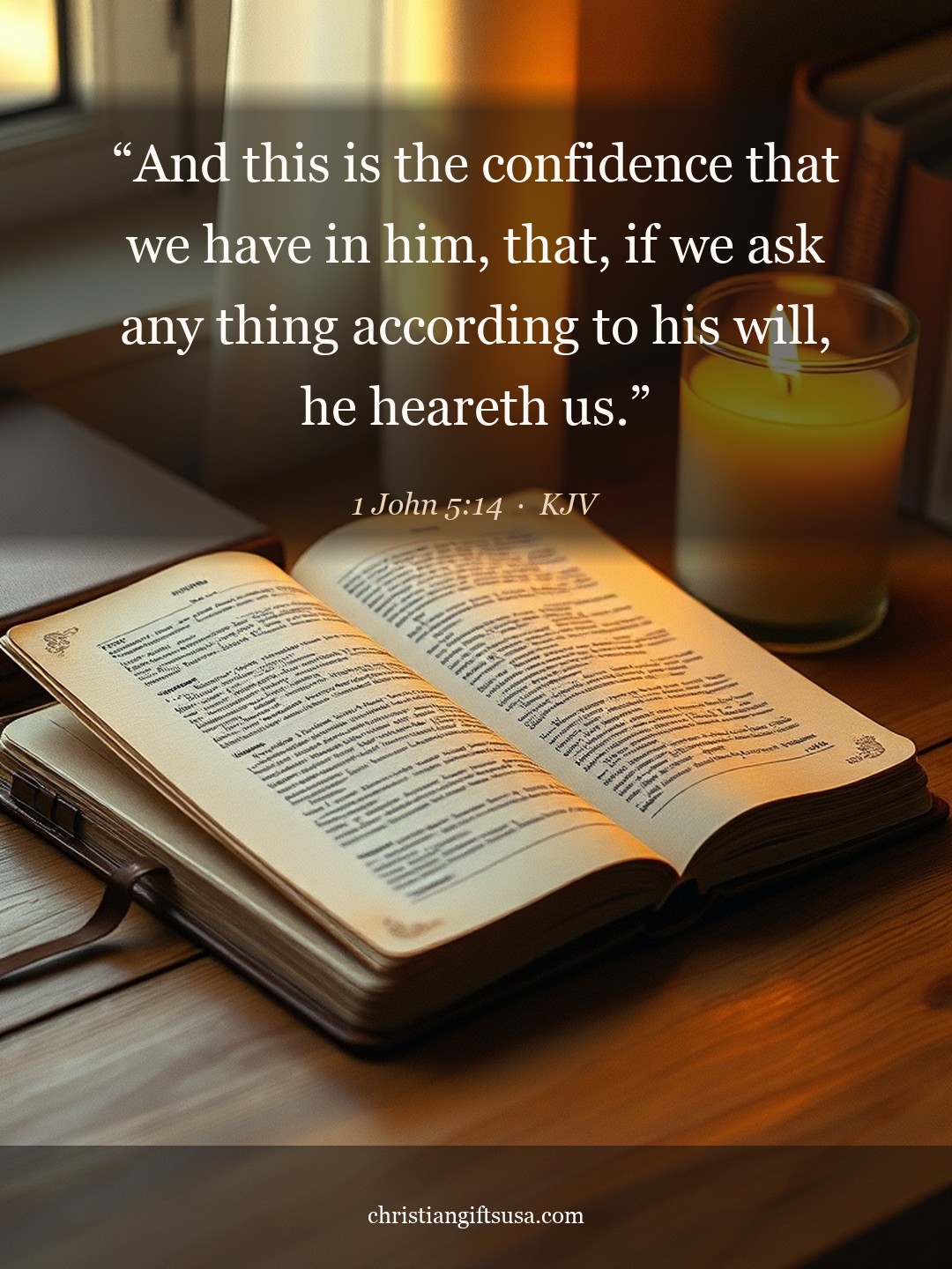 1 John 5:14 illustrated Bible verse