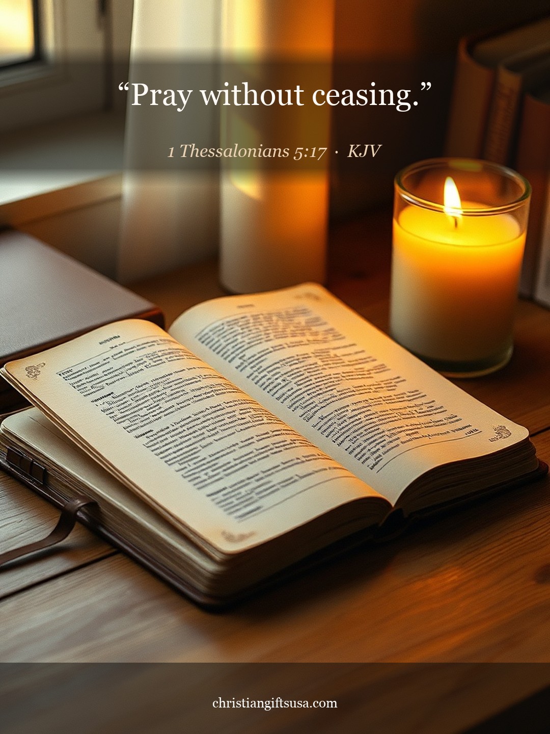 1 Thessalonians 5:17 illustrated Bible verse
