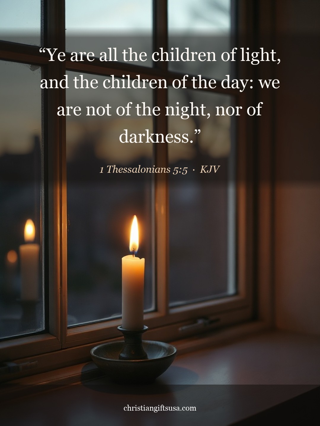 1 Thessalonians 5:5 illustrated Bible verse