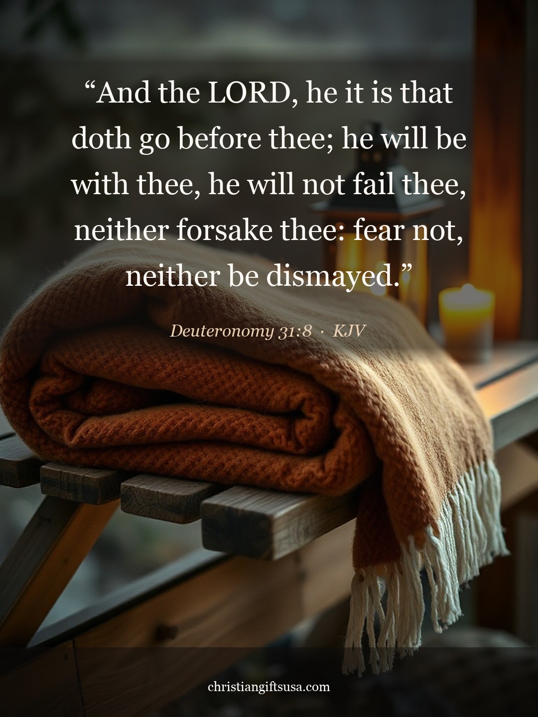 Deuteronomy 31:8 illustrated Bible verse