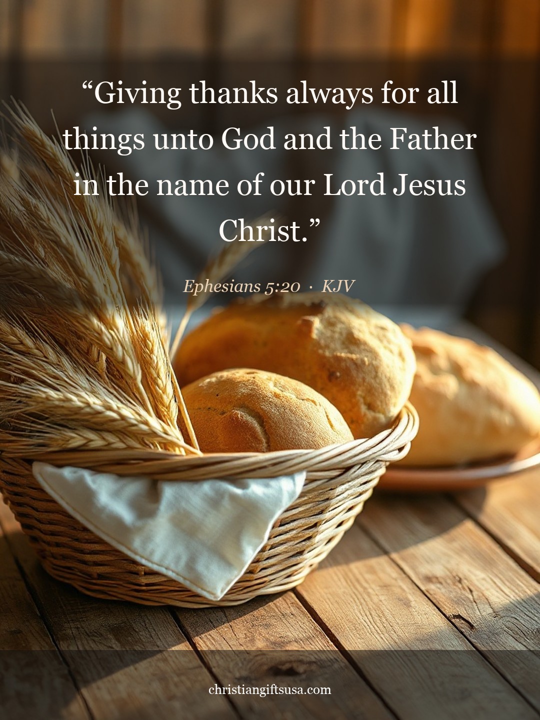 Ephesians 5:20 illustrated Bible verse