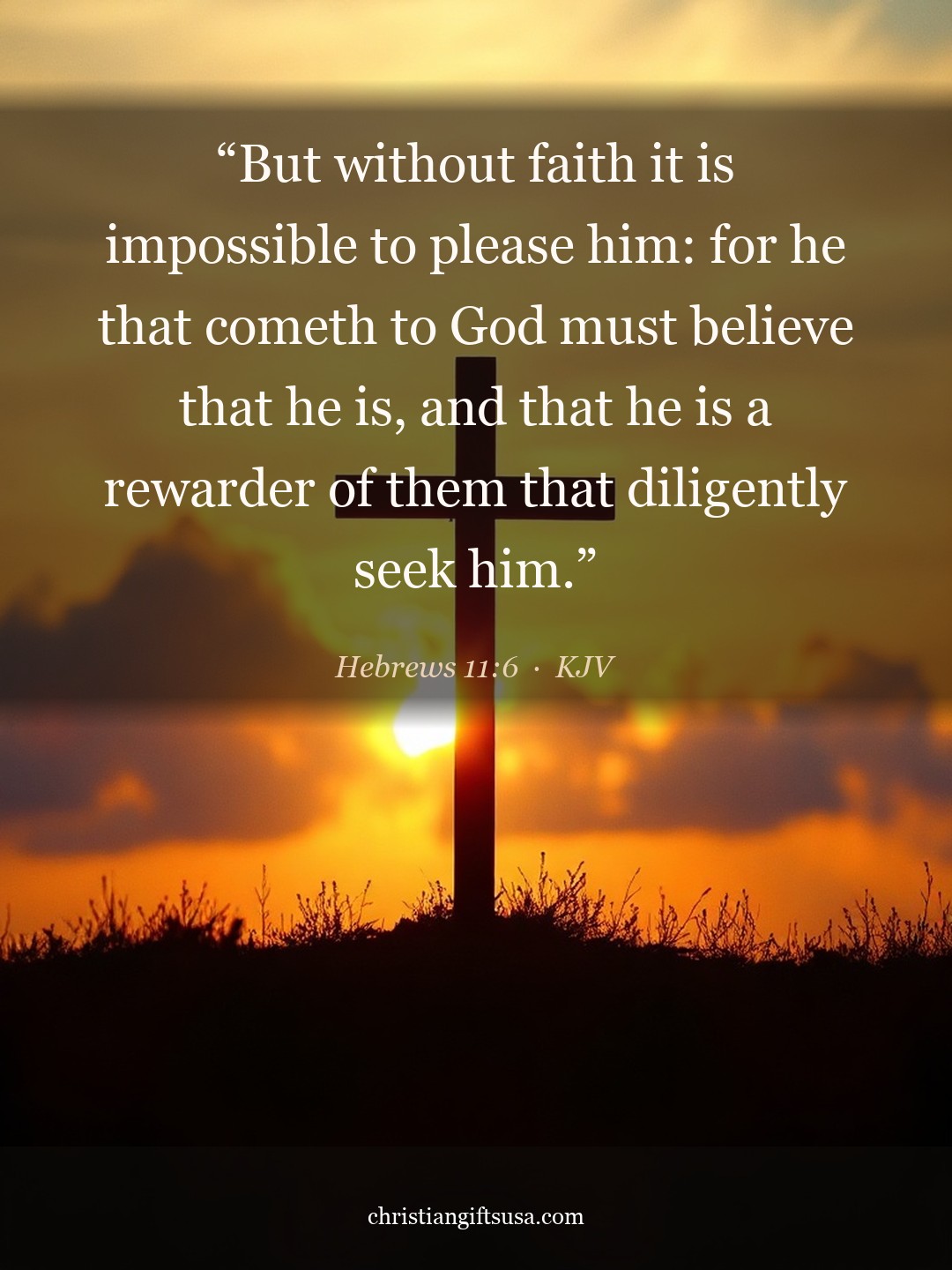 Hebrews 11:6 illustrated Bible verse